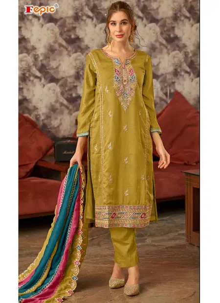 Rosemeen C 1774 By Fepic Silk Embroidered With Heavy Handwork Pakistani Salwar Kameez Exporters In India